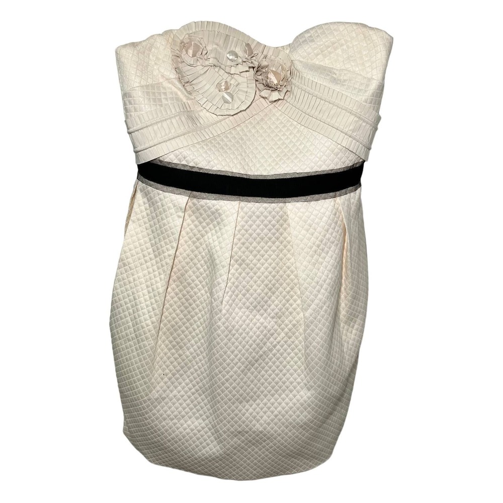 Women's BCBGMaxazria Strapless Mini Dress With Pockets Size 4